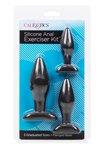 California Exotic Novelties Silicone Anal Exerciser Kit - Набор анальных пробок